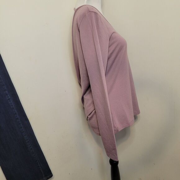 Marika Women’s Elderberry Open Back Wrap Long Sleeve Yoga Top small - Picture 6 of 9